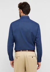 Eterna Langarmhemd COMFORT FIT NON IRON Dunkelblau/Blau