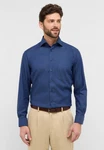 Eterna Langarmhemd COMFORT FIT NON IRON Dunkelblau/Blau