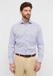 Eterna Langarmhemd COMFORT FIT NON IRON Lila/Dunkelblau/Fliederfarben