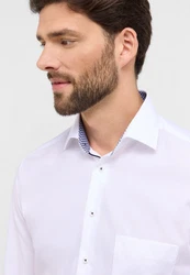 Eterna Langarmhemd MODERN FIT NON IRON Weiß/Creme