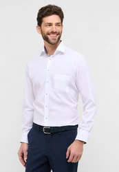 Eterna Langarmhemd MODERN FIT NON IRON Weiß/Creme