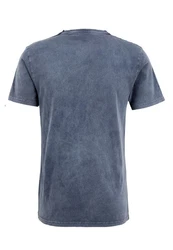 Recovered T-Shirt Disney Mickey Mouse Design Grau/Dunkelblau/Blau