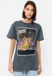 Recovered T-Shirt Star Wars International Poster Blau/Grün/Lila/Dunkelblau