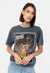 Recovered T-Shirt Star Wars International Poster Blau/Grün/Lila/Dunkelblau