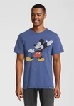 Recovered T-Shirt Disney Mickey Mouse Posing Design Blau