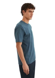 Marc O'Polo T-Shirt aus Bio-Baumwoll-Jersey Blau/Grau/Türkis