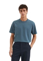 Marc O'Polo T-Shirt aus Bio-Baumwoll-Jersey Blau/Grau/Türkis