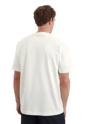 Marc O'Polo T-Shirt aus Bio-Baumwoll-Jersey Weiß/Creme/Khaki