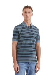 Marc O'Polo Poloshirt Grau/Blau/Hellblau