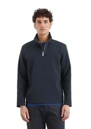 Sweatshirt in hochwertigem Scuba-Interlock-Sweat