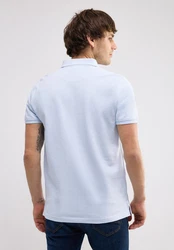 STREET ONE MEN Poloshirt Blau/Hellblau/Weiß