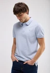 STREET ONE MEN Poloshirt Blau/Hellblau/Weiß