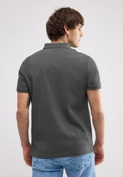 STREET ONE MEN Poloshirt Dunkelgrau/Grau/Hellgrau
