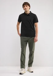 STREET ONE MEN Poloshirt Schwarz