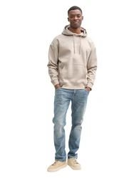 TOM TAILOR Denim Sweatshirt Relaxed Hoodie Beige/Khaki/Braun