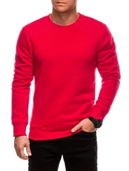 Edoti Sweatshirt mit Rundhalsausschnitt Rot