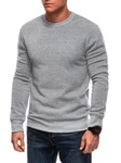 Edoti Sweatshirt mit Rundhalsausschnitt Grau/Dunkelgrau