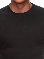 Edoti Sweatshirt mit Rundhalsausschnitt Schwarz
