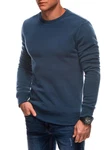 Edoti Sweatshirt mit Rundhalsausschnitt Dunkelblau/Grau/Hellblau