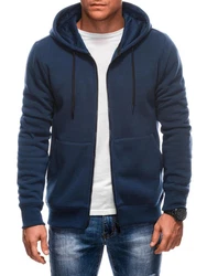 Edoti Kapuzensweatshirt BASIC Dunkelblau/Blau