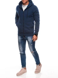 Edoti Kapuzensweatshirt BASIC Dunkelblau/Blau