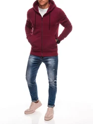Edoti Kapuzensweatshirt BASIC Dunkelrot/Rot/Bordeaux
