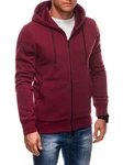 Edoti Kapuzensweatshirt BASIC Dunkelrot/Rot/Bordeaux