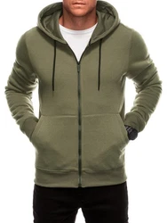 Edoti Kapuzensweatshirt BASIC Dunkelgrün/Khaki