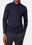 Pierre Cardin Langarm-Poloshirt PoloKN Dunkelblau/Lila