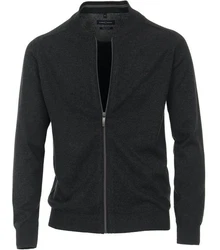 CASAMODA Strickjacke Dunkelgrau/Grau