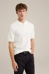 WE Fashion Poloshirt Weiß/Creme/Khaki