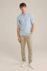 WE Fashion Poloshirt Hellblau/Blau