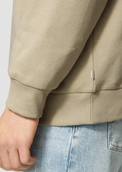 QS Sweatshirt mit Logo-Stickerei Beige/Khaki/Braun