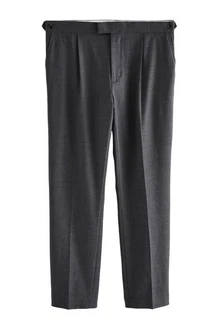 Next Stoffhose Strukturierte Anzughose (1-tlg) Dunkelgrau/Grau/Hellgrau