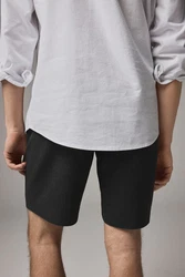 Next Stoffhose Elegante Shorts ohne Bundfalten 