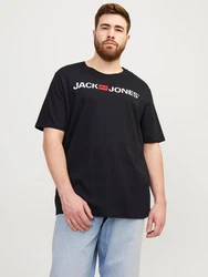 Jack & Jones Plus T-Shirt JJECorp (1-tlg) Schwarz/Dunkelblau/Hellblau/Blau