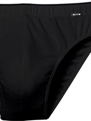 CiTO Slip Herren 3er Pack (3-St) Schwarz/Grau