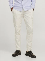 Jack & Jones Chinohose JPSTMarco Fury Weiß/Khaki/Beige/Creme