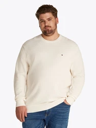 Tommy Hilfiger Big & Tall Pullover ESSENTIAL Creme/Khaki/Weiß/Beige