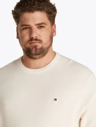 Tommy Hilfiger Big & Tall Pullover ESSENTIAL Creme/Khaki/Weiß/Beige