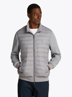 Tommy Hilfiger Jacke MIX MEDIA STAND CLLR Grau Tommy Hilfiger Jacke MIX MEDIA STAND CLLR Grau