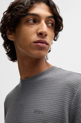 HUGO T-Shirt Austin Hellgrau/Dunkelgrau/Grau
