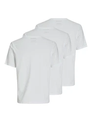 JACK & JONES T-Shirt Under Grau/Hellgrau/Weiß