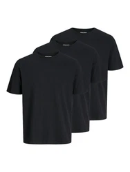 JACK & JONES T-Shirt Under Schwarz/Dunkelblau/Dunkelgrau/Grau