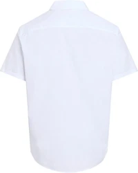 Calvin Klein Kurzarmhemd SS SOLID STRETCH CLASSIC SHIRT Weiß/Hellblau