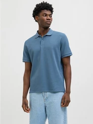 JACK & JONES Poloshirt JJEAUSTIN Blau/Hellblau/Grau