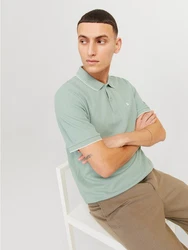 JACK & JONES Poloshirt JJEAUSTIN Hellgrün/Grün