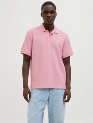 JACK & JONES Poloshirt JJEAUSTIN Rosa/Rot