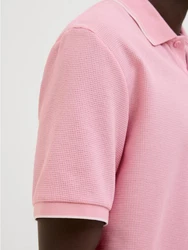 JACK & JONES Poloshirt JJEAUSTIN Rosa/Rot