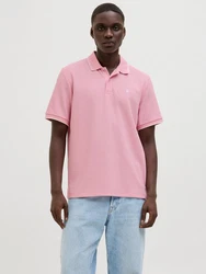 JACK & JONES Poloshirt JJEAUSTIN Rosa/Rot